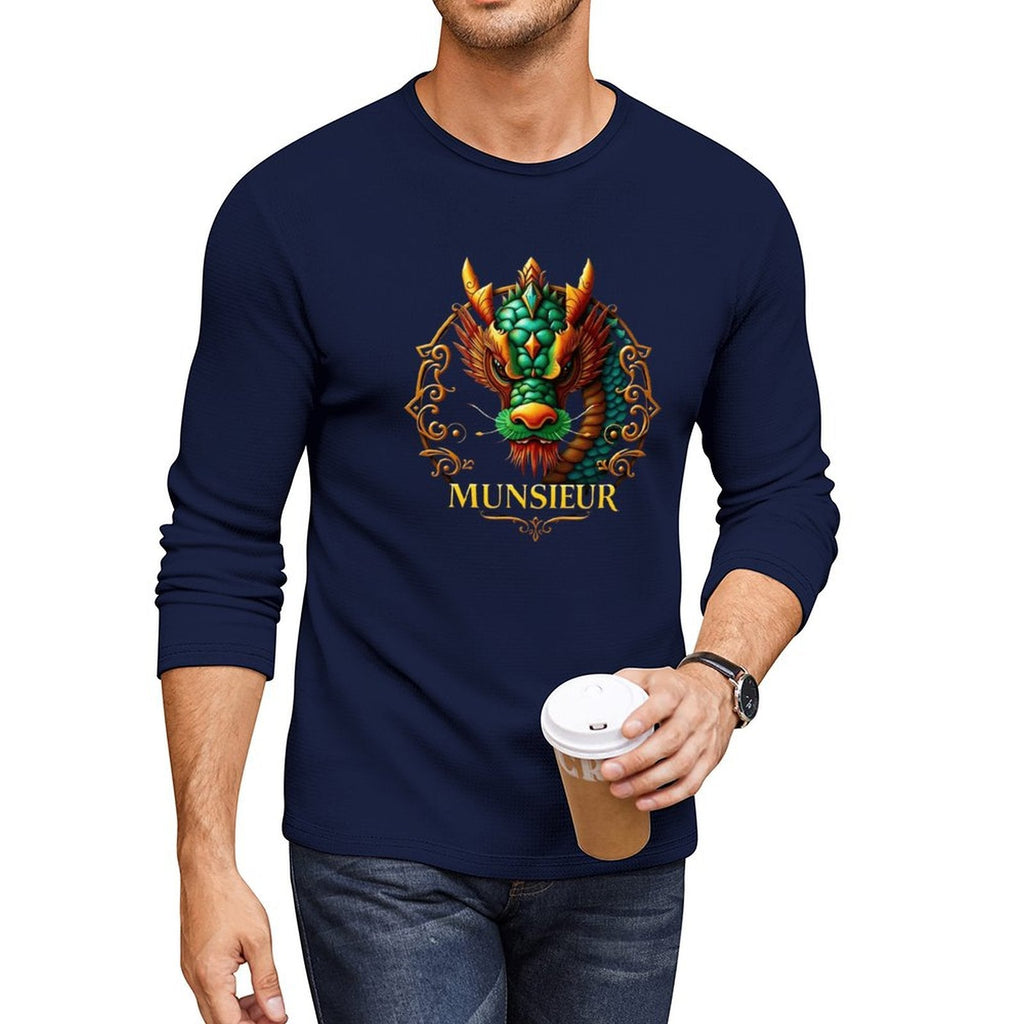 Munsieur Long Sleeve Tee for Men: Understated Elegance, Maximum Comfort