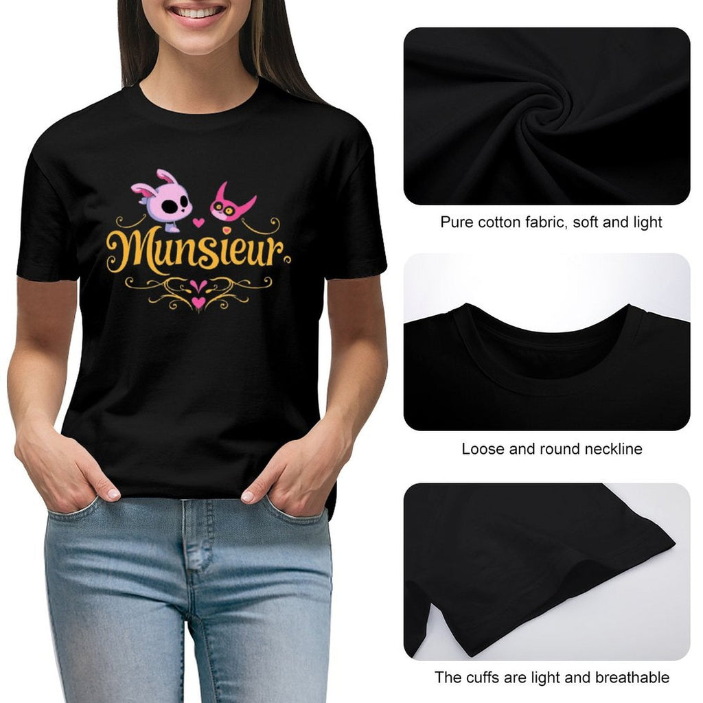 Munsieur T-Shirt for Women: Versatile, Timeless, and Ultra-Soft for Her