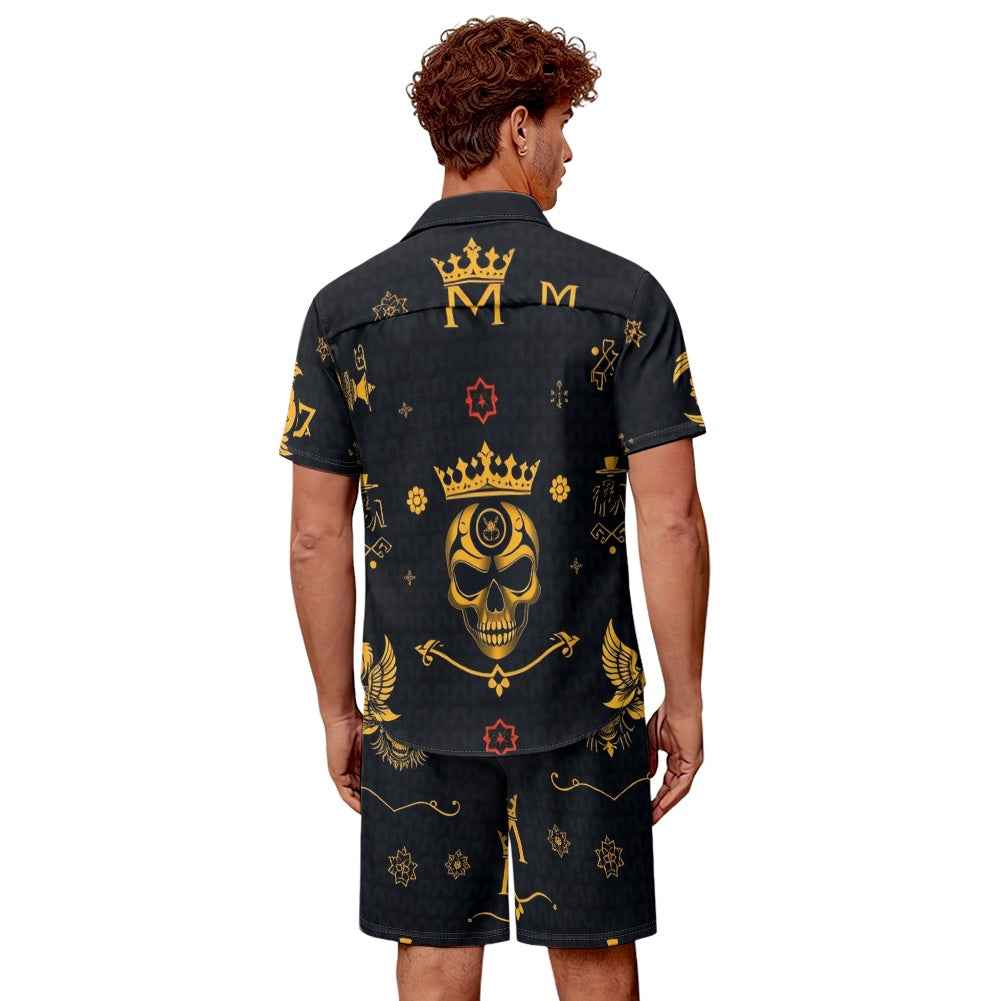 Men's Outfit Set - Two Piece Shorts & Top for Summer Wear