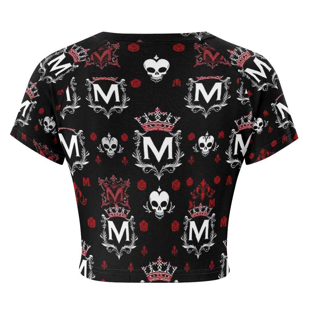 MUNSIEUR Tight cropped navel-baring T-shirt