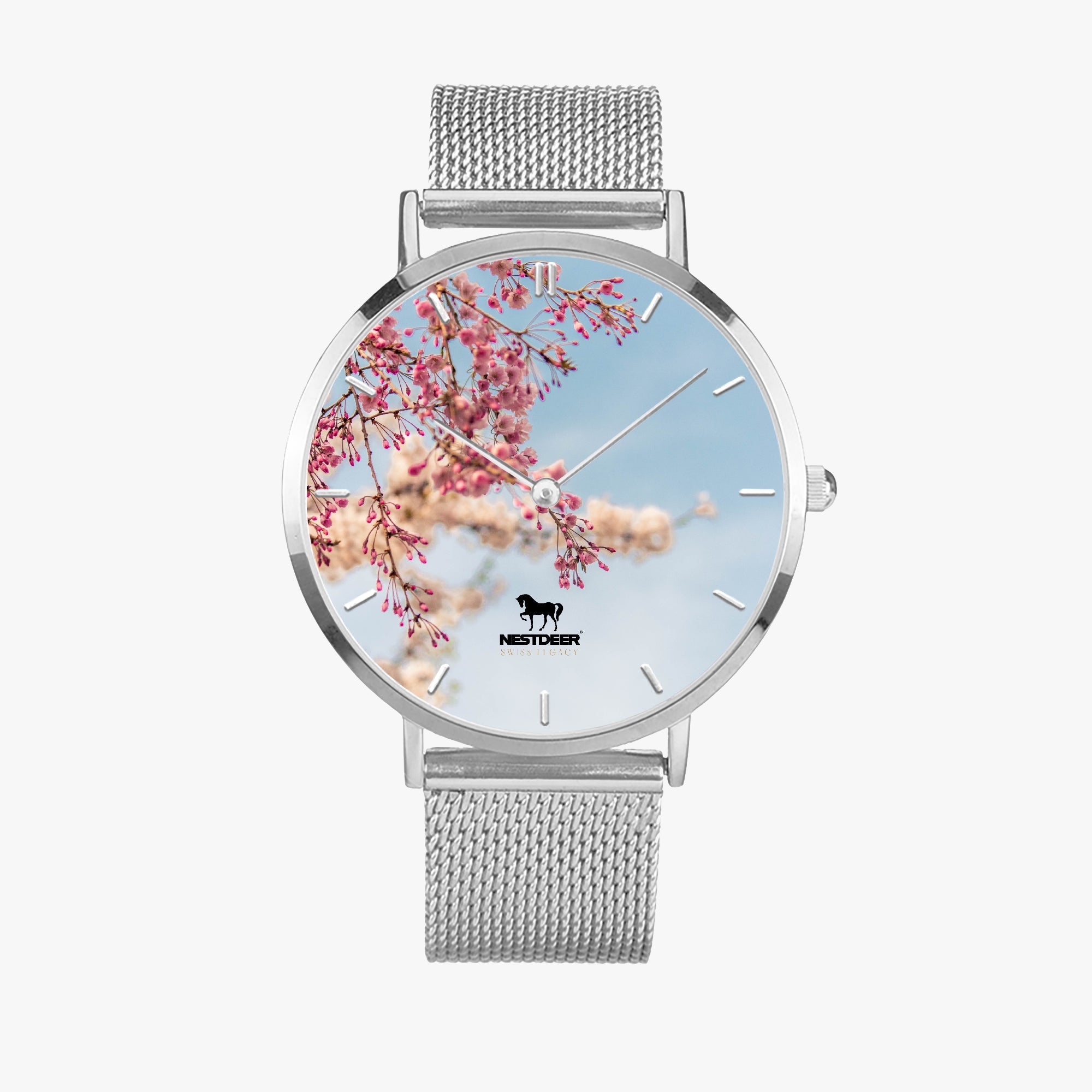 170. Fashion Ultra-thin Stainless Steel Quartz Watch (With Indicators)