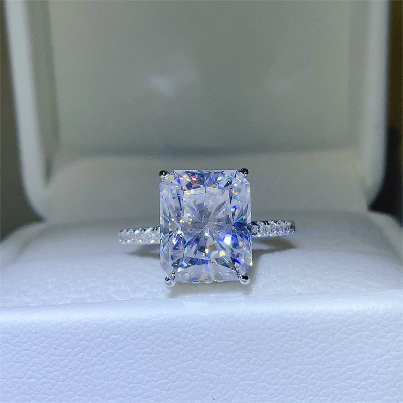 5 Carat Munsieur Moissanite Jewelry — crowned brilliance, handcrafted perfection, unmatched fire Ring