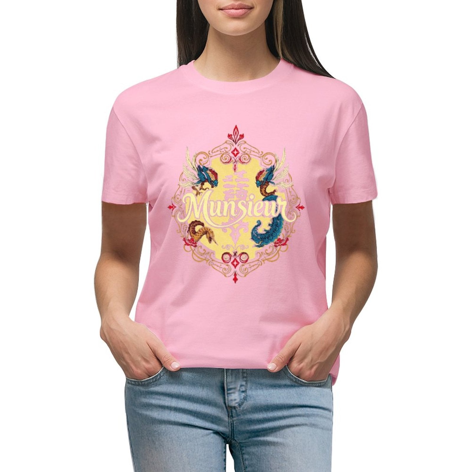MUNSIEUR Women's T-shirt Designer Streetwear for Her