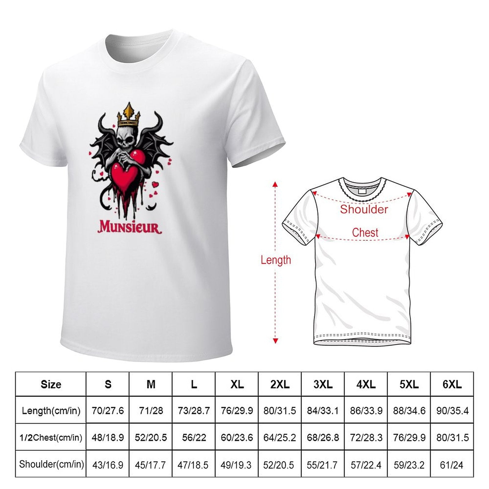 Munsieur Valentine's Day Collection "King of" Tee for Men