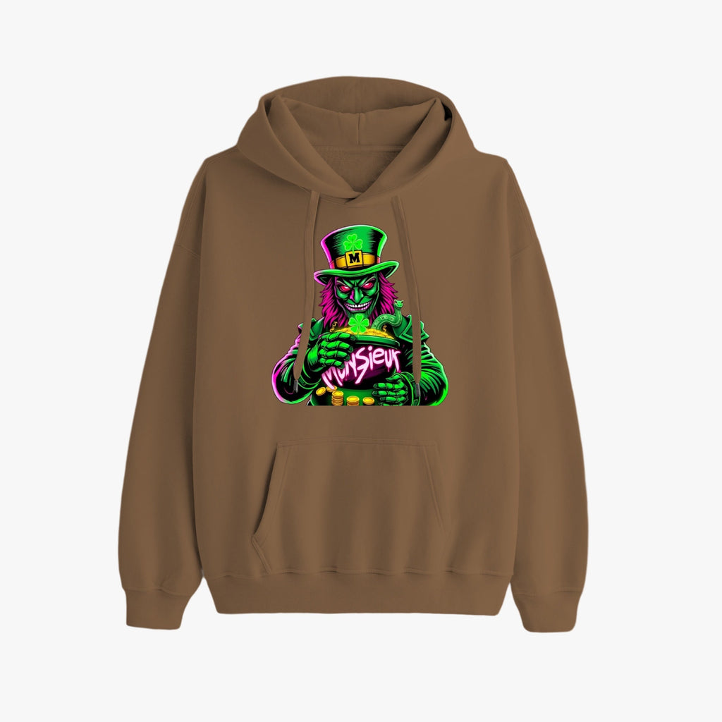 St. Patrick's Day Collection Munsieur Leprechaun Mafia Unisex Premium Pullover Hoodie Sweater