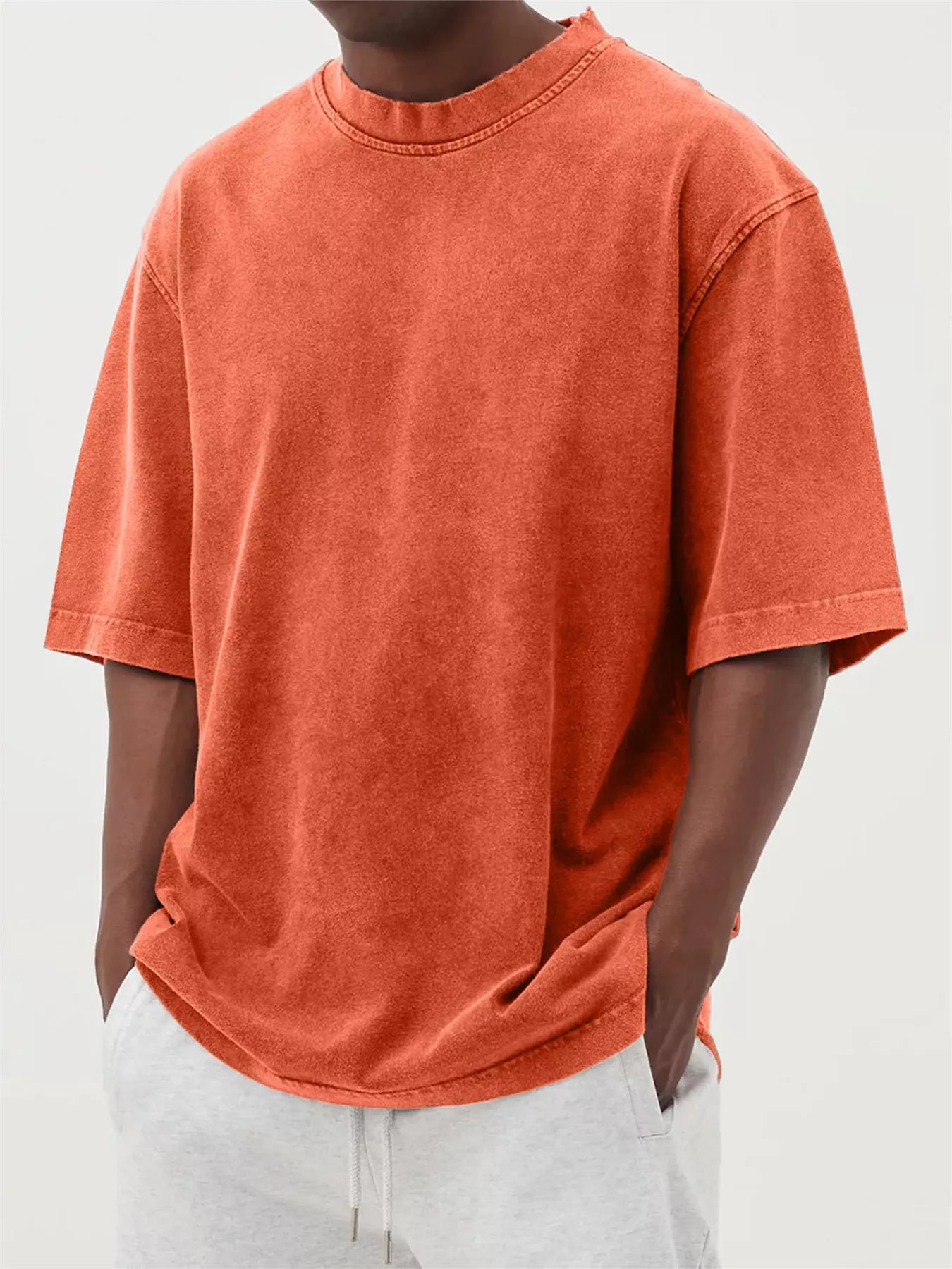 Men's Full Size Vintage Wash Oversized T-Shirt Plus Size