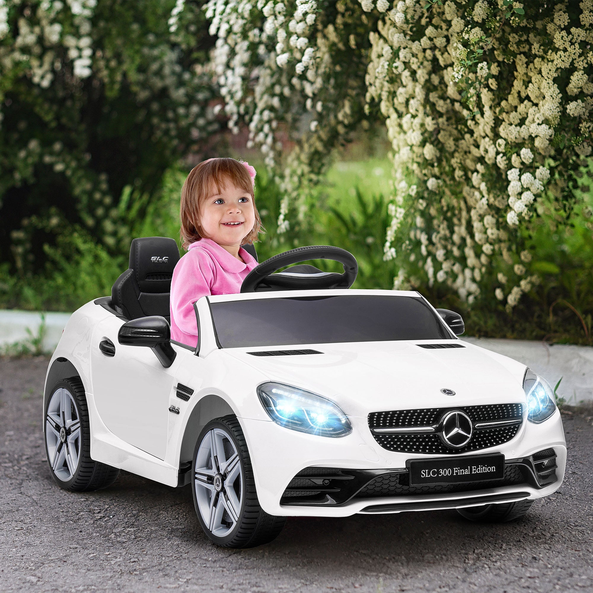 Electric Ride-On Car for Kids with Remote Control, Dual Motors, Music and Lights