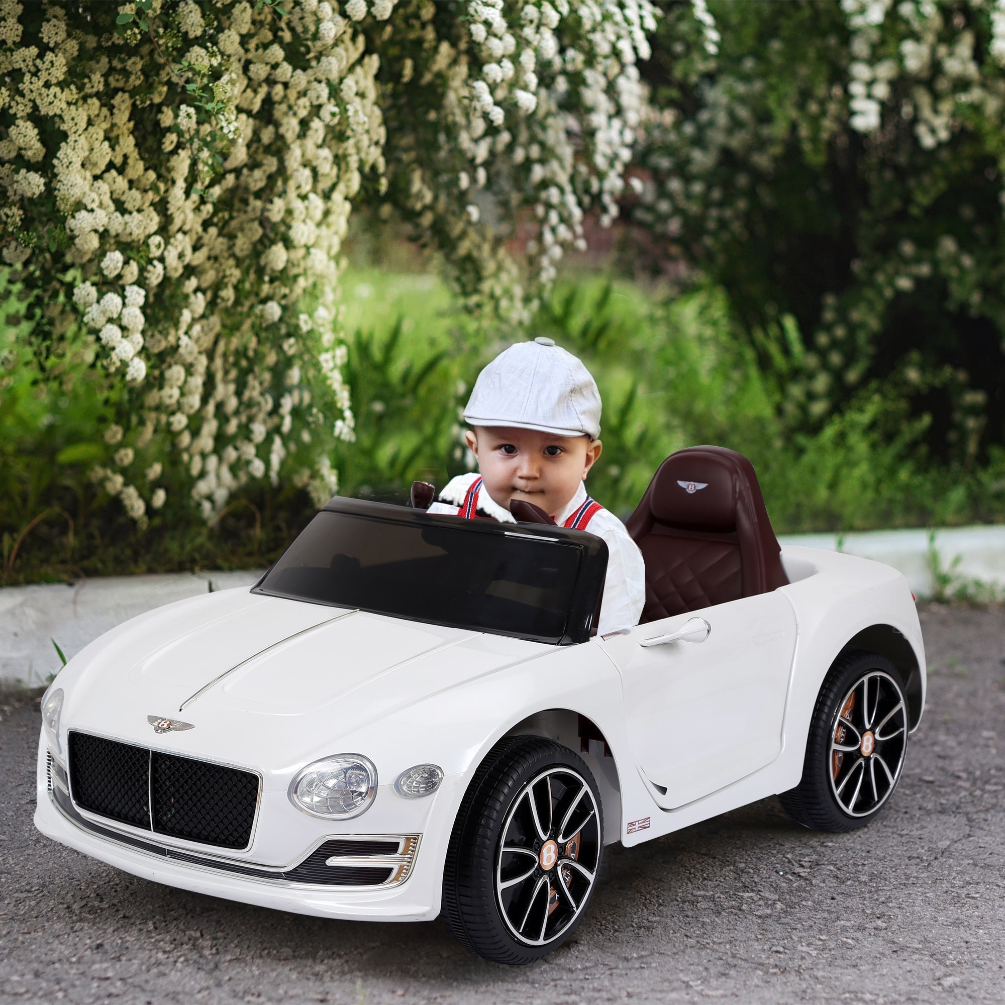 Licensed 12V Bentley Ride On Car for Kids with Parent Remote Control - Black