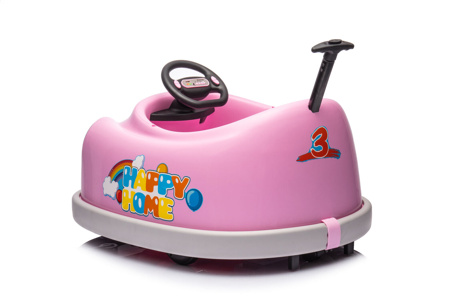 2-in-1 Toddler Bumper Car and Rocking Horse with Music for Ages 1-6