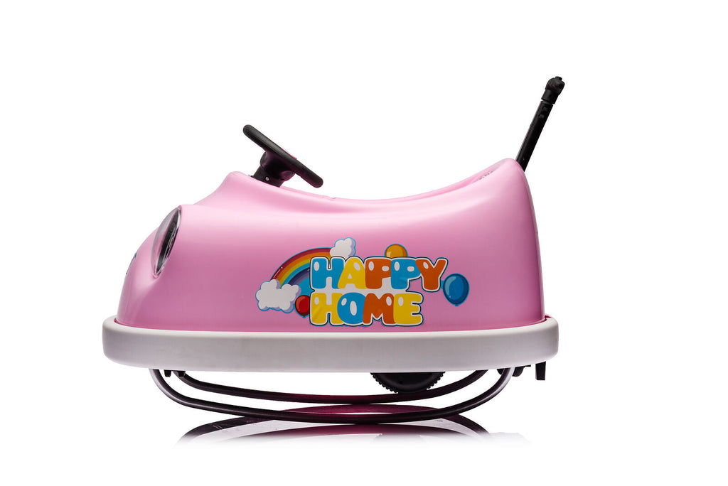 2-in-1 Toddler Bumper Car and Rocking Horse with Music for Ages 1-6