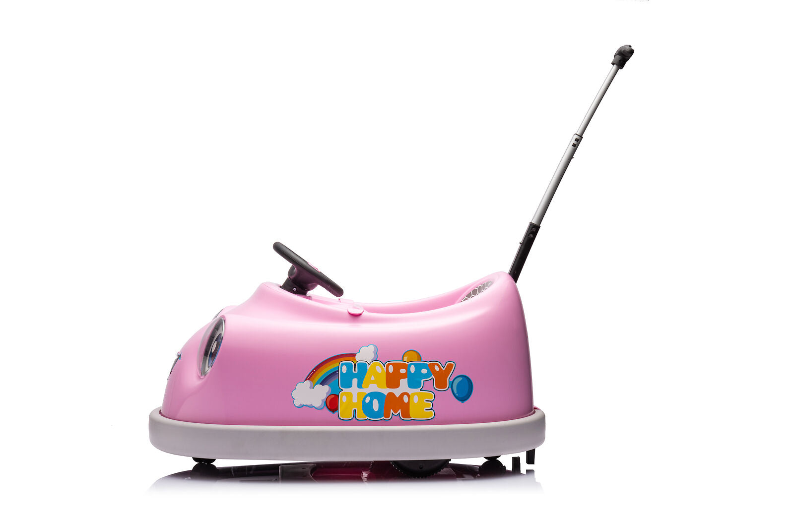2-in-1 Toddler Bumper Car and Rocking Horse with Music for Ages 1-6
