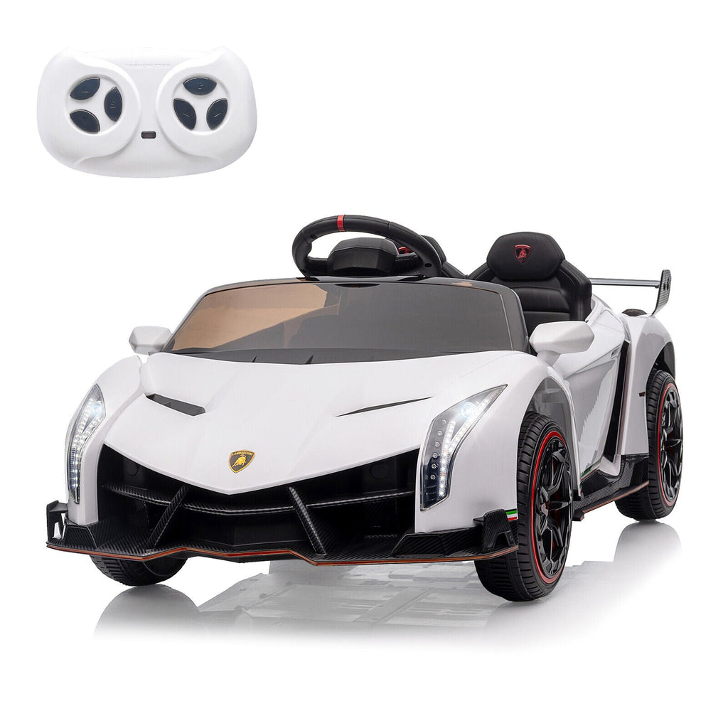 2-Seat Licensed Lamborghini Electric Ride-On Car for Kids with Remote Control and MP3 Compatibility