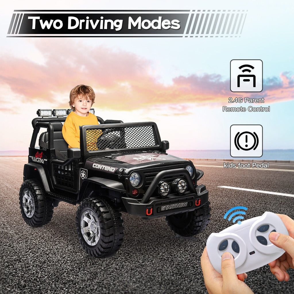 2-Seater 12V Electric Ride-On Jeep for Kids with Remote Control