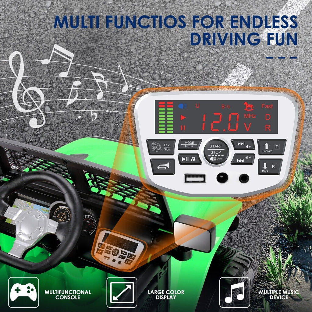 2-Seater 24V/12V Electric Ride-On Truck for Kids with Bluetooth and 2x200W Motors - New Release!