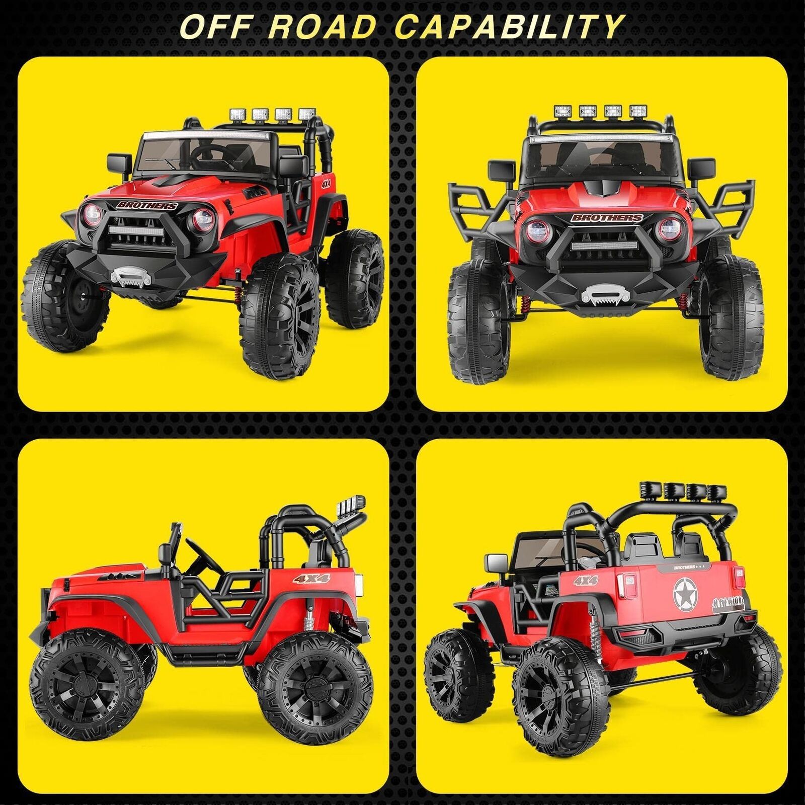 2-Seater 24V 400W Electric Ride-On Truck with Remote Control for Kids