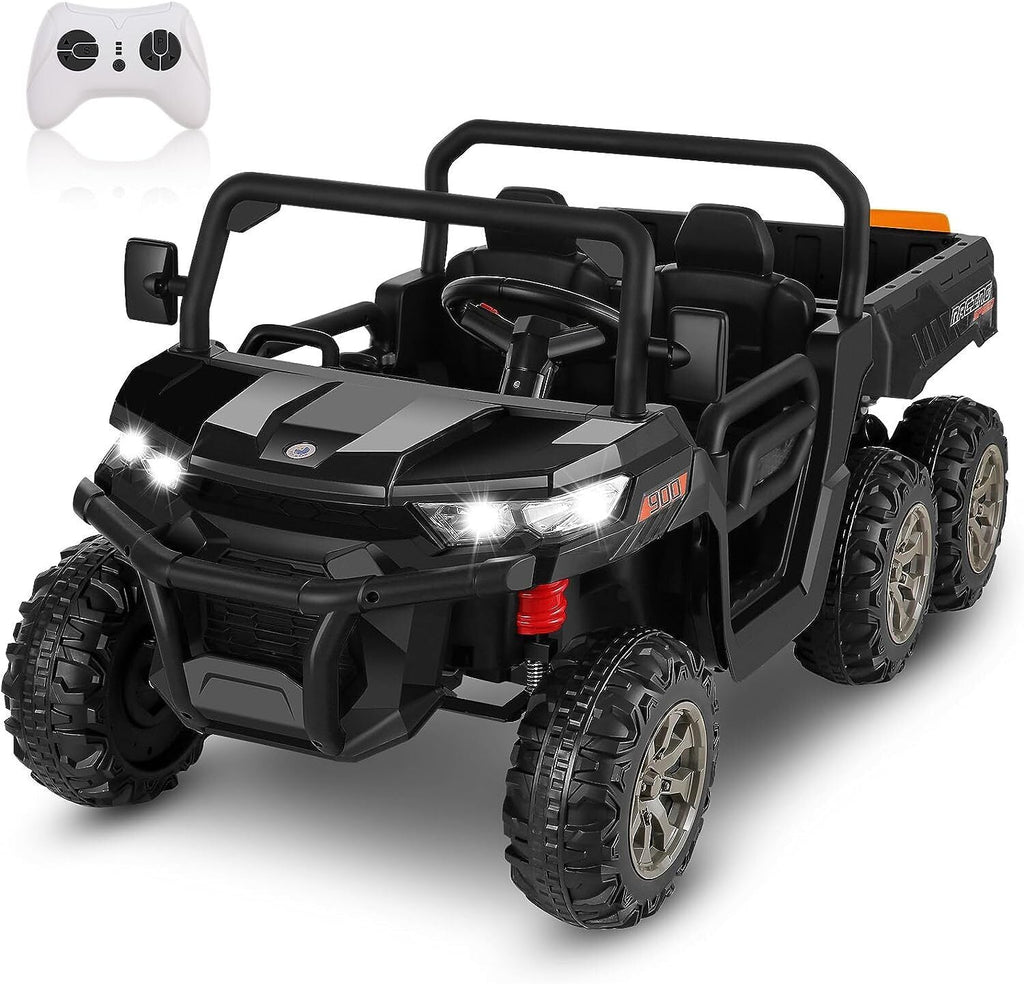 24V 4WD Kids Electric Car with Remote Control and Dump Bed - 2 Seater Ride-On Vehicle