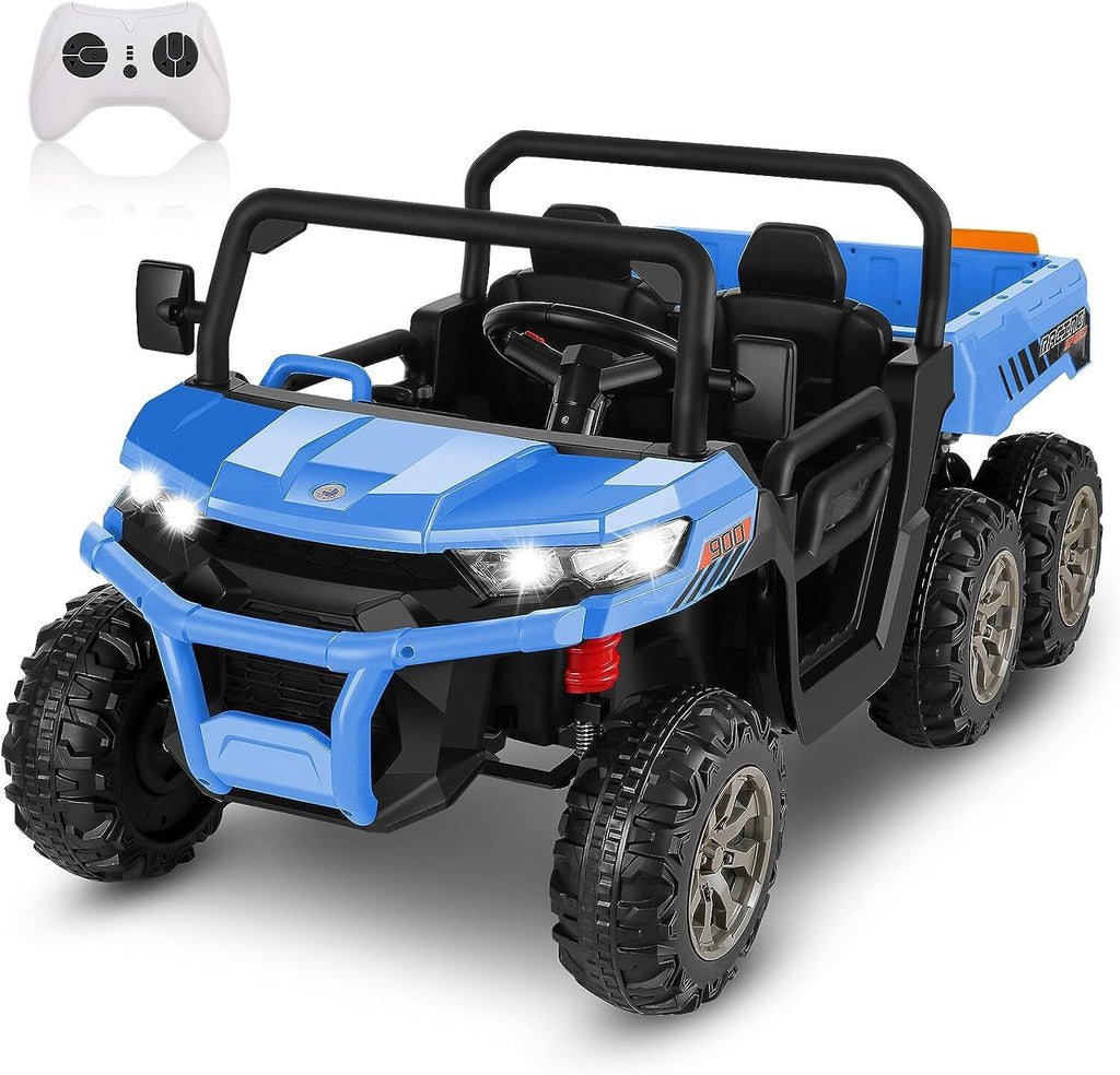 24V 4WD Kids Electric Car with Remote Control and Dump Bed - 2 Seater Ride-On Vehicle