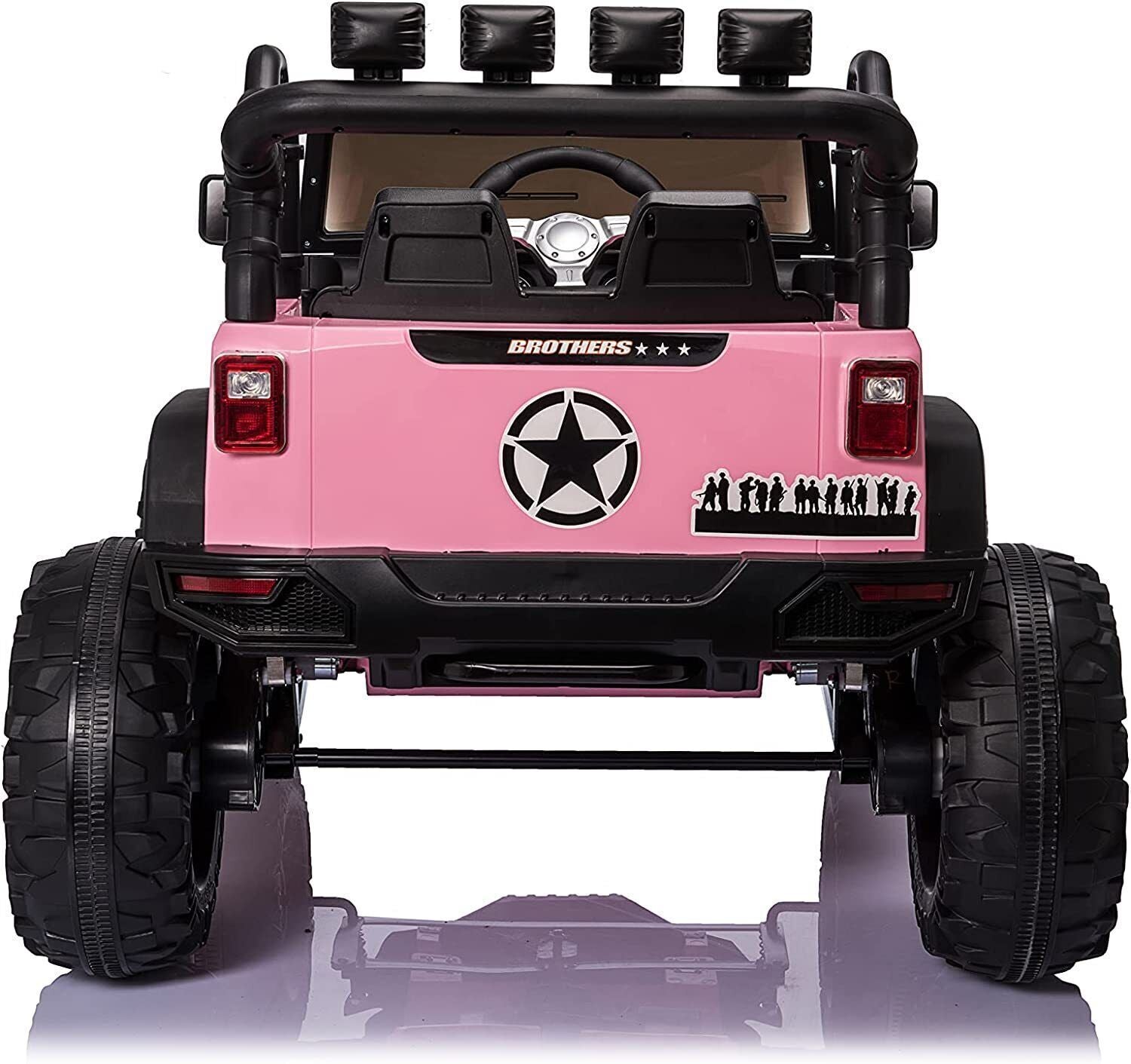 24V Jeep Fashion Electric Ride-On Car with Remote Control and Music for Kids