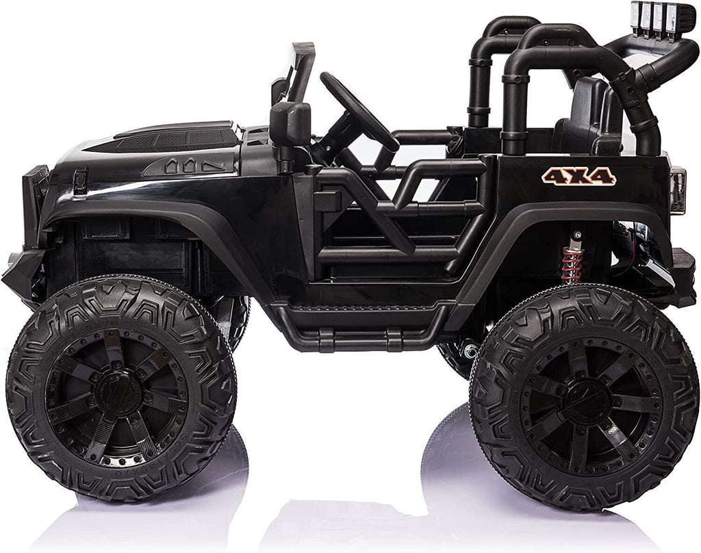 Premium 24V Kids Electric Jeep with Remote Control and 3-Speed Options - 400W Motor and LED Lights Included!