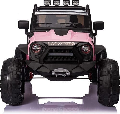 2-Seater 24V Electric Ride-On Toy Truck with Remote Control and Music for Kids