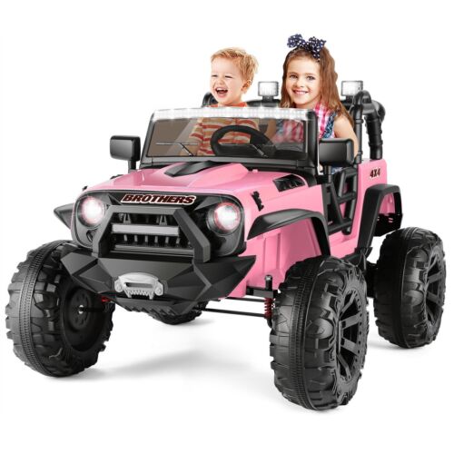 2-Seater 24V Electric Ride-On Truck for Kids with Bluetooth and Remote Control