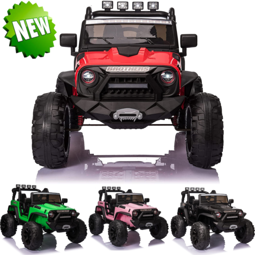 2-Seater 24V Electric Ride-On Truck for Kids with Parental Remote Control - Made in USA