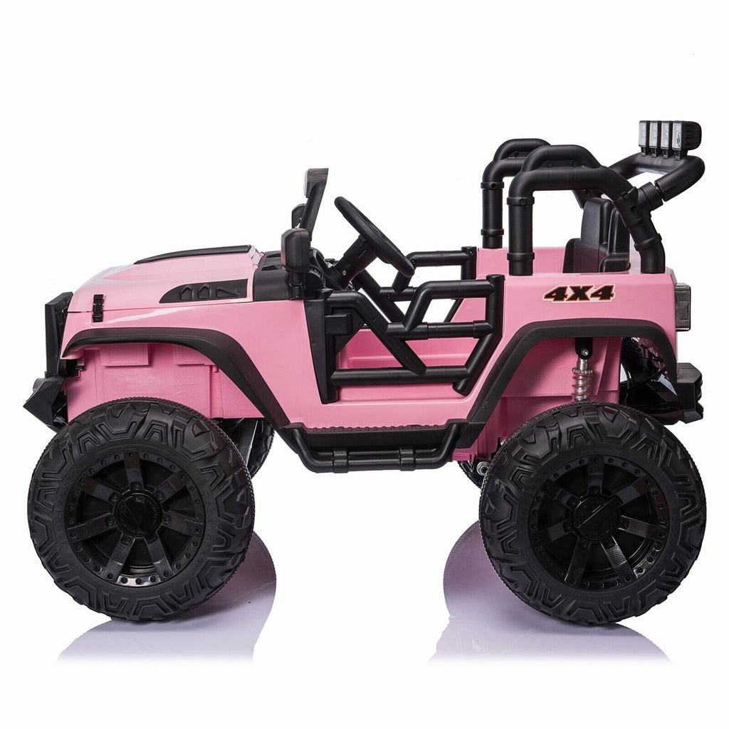2-Seater 400W Electric Ride-On Truck for Kids with Remote Control, LED Lights, and MP3 Player