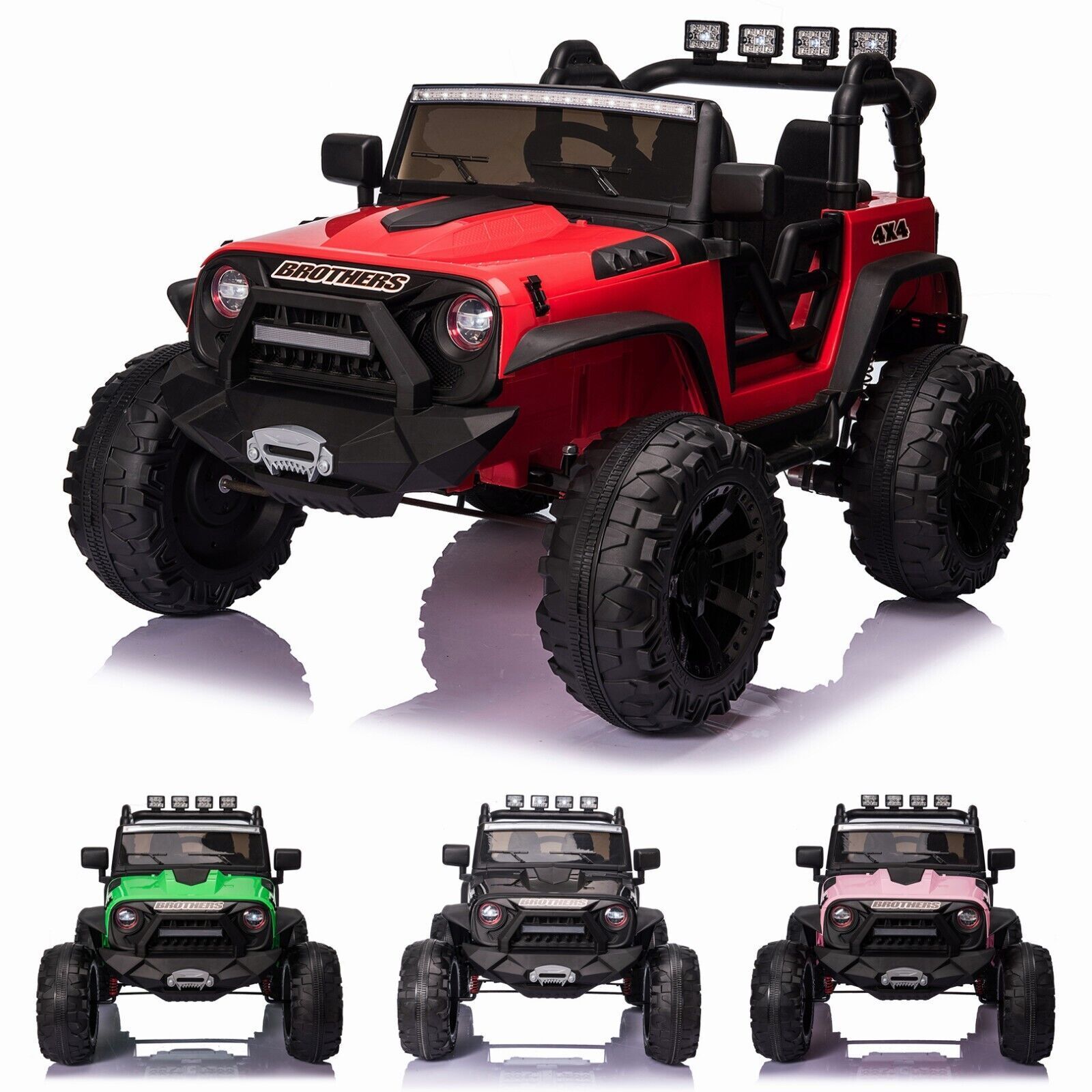 Premium 24V Kids Electric Jeep with Parent Remote Control, LED Lights, and Music - Top Choice for Endless Fun!