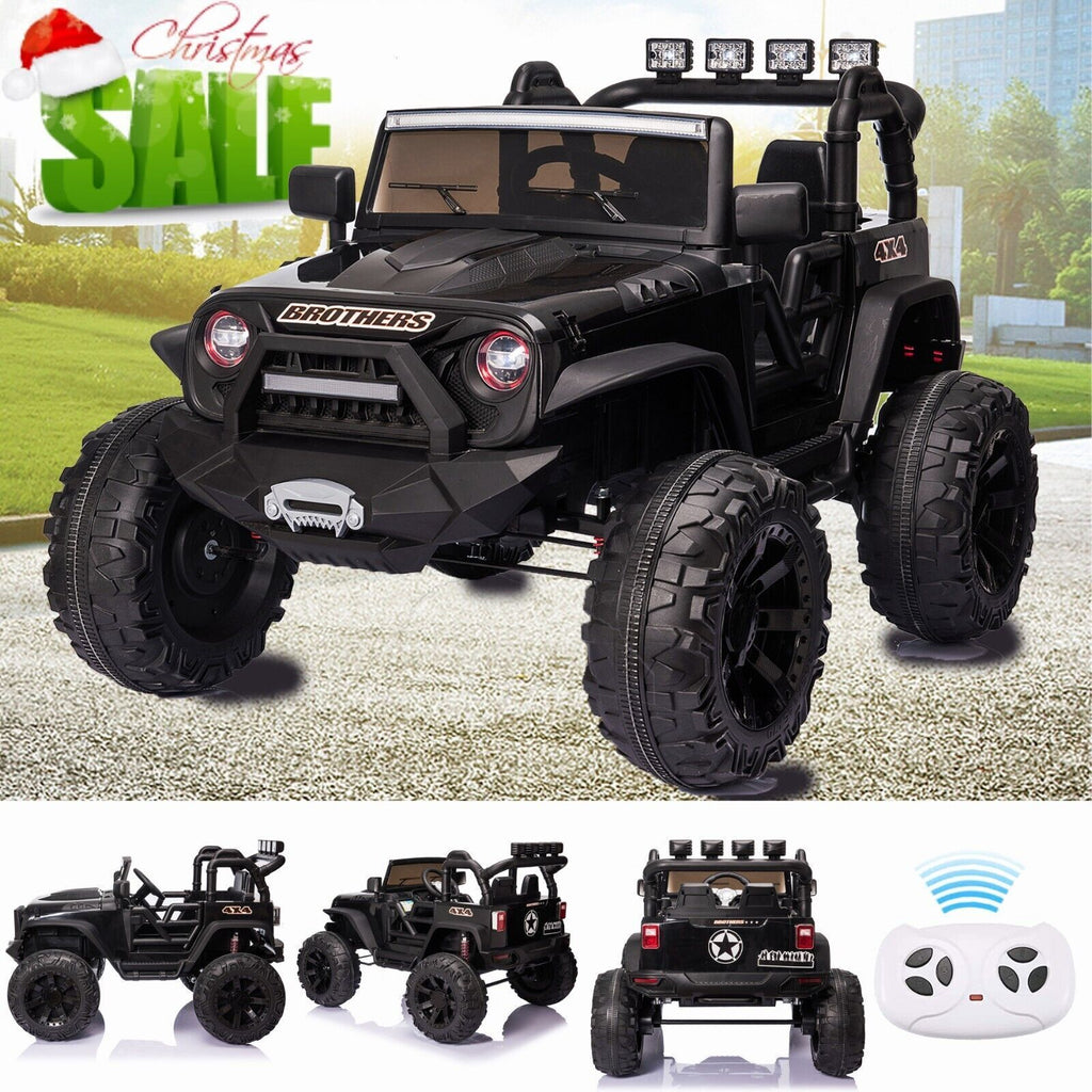 24V Electric Jeep Truck with Parent Remote Control, LED Lights, and Music