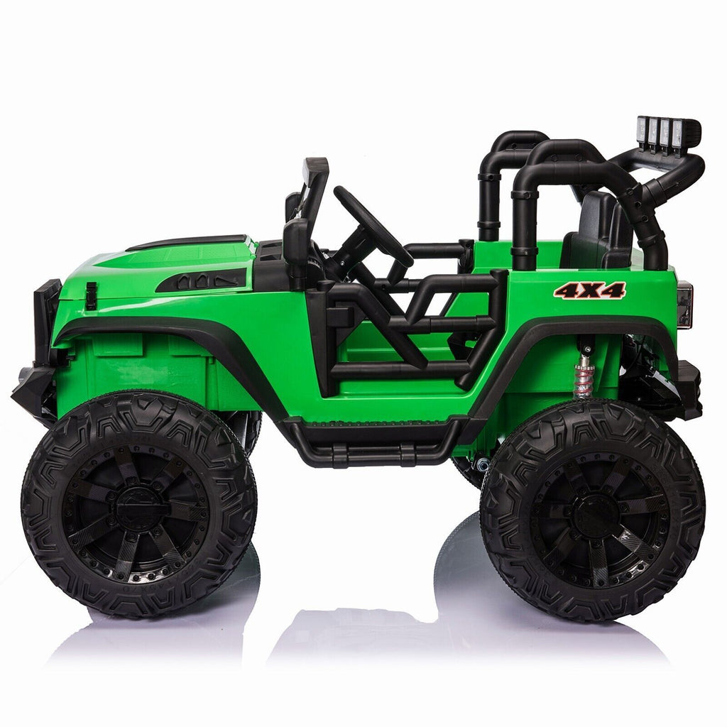 Premium 24V Electric Jeep Truck with Parental Remote Control, LED Lights, and Music