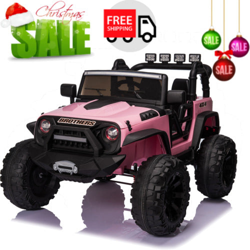 2-Seater 24V Electric Ride-On Toy Truck with Bluetooth and 2x200W Motors for Kids