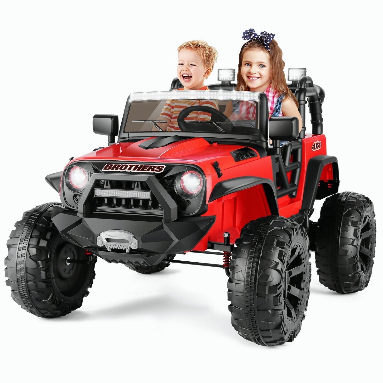 2-Seater 24V Electric Toy Truck for Kids with Parental Remote Control - Brand New