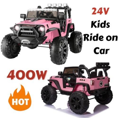 Premium 24V 2-Seater Kids Electric Car with 400W Power and 9AH Battery