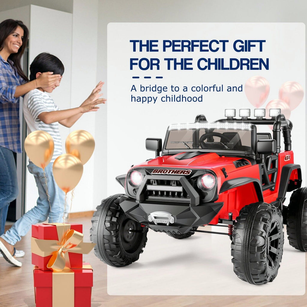 Electric 2-Seater Truck Toy for Kids with Remote Control - 2x200W 24V Power