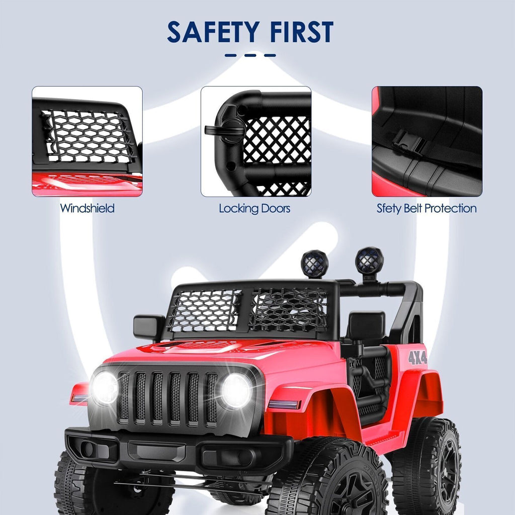 2-Seater 12V Electric Ride-On Car for Kids with Remote Control