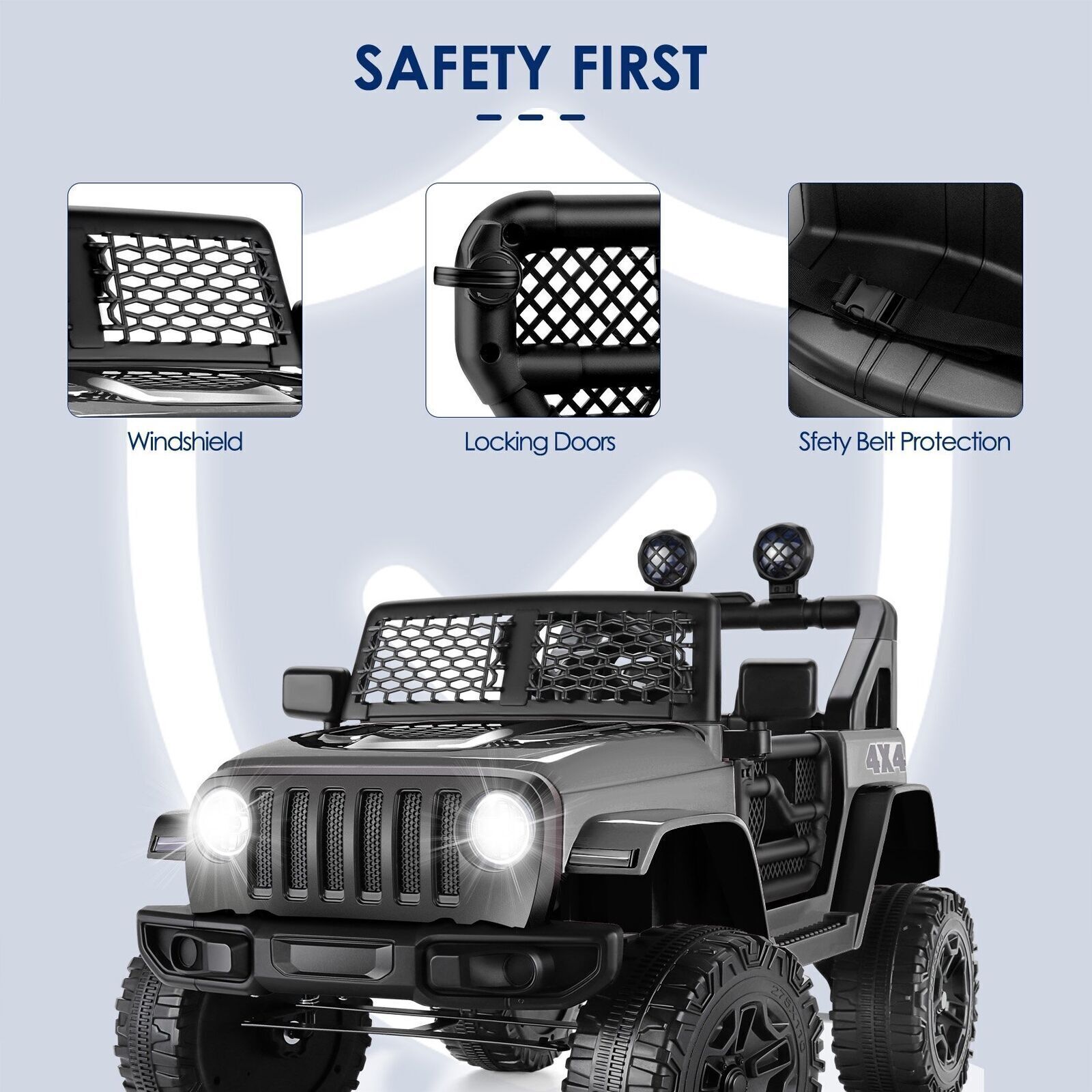 2-Seater 12V Electric Ride-On Car for Kids with Remote Control - Brand New Toy Truck