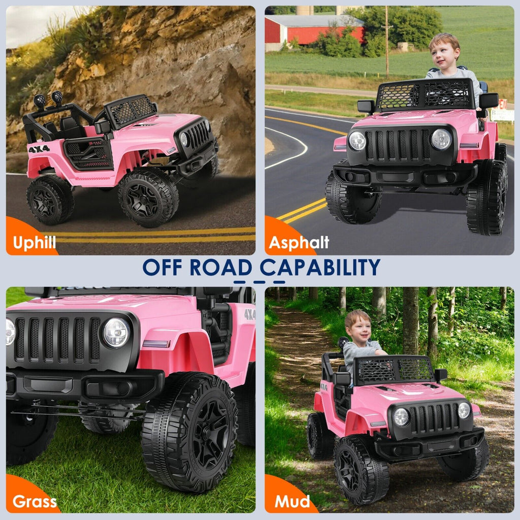 2-Seater Electric Ride-On Car for Kids with Remote Control and MP3 Player