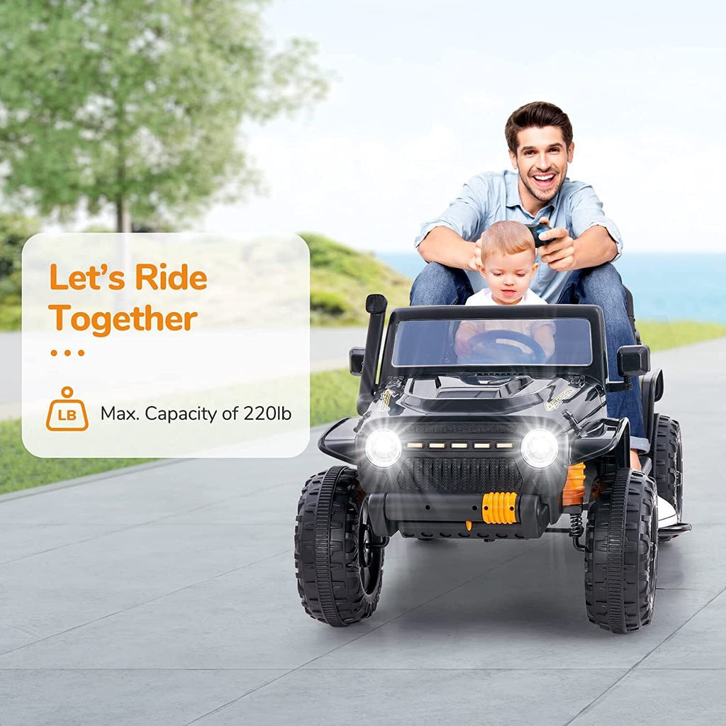 Electric Parent-child Ride On Truck with Remote Control - Perfect Xmas Gift for Kids (12V)