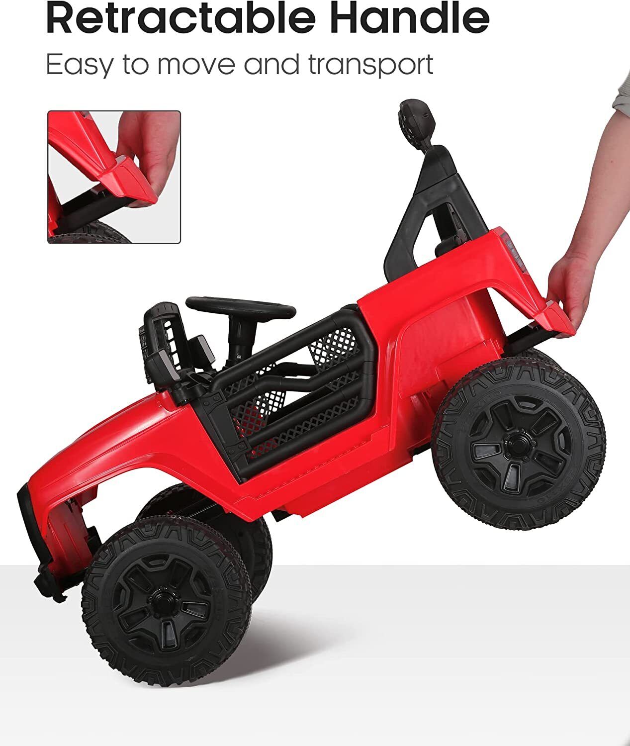 Electric 2-Seater Ride-On Car with MP3 Player and 12V 7Ah Battery Power for Kids