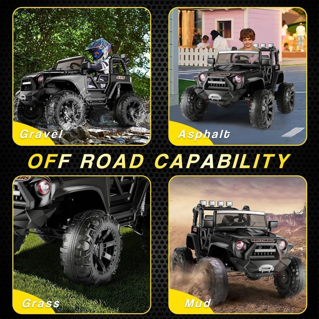 400W 2-Seater Electric Ride-On Jeep for Kids with Remote Control - 24V Battery Powered Toy Car