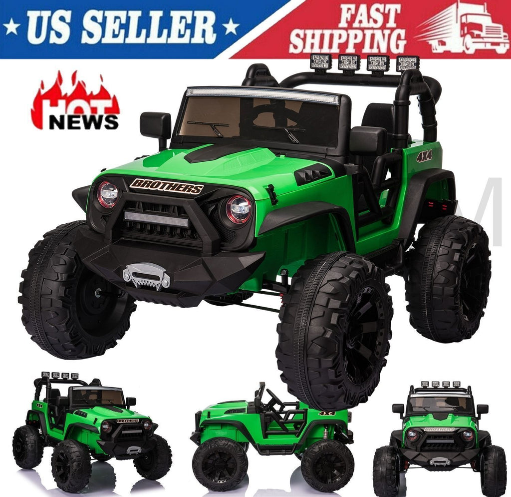 2-Seater Electric Ride-On Truck for Kids with Bluetooth and Remote Control - 24V