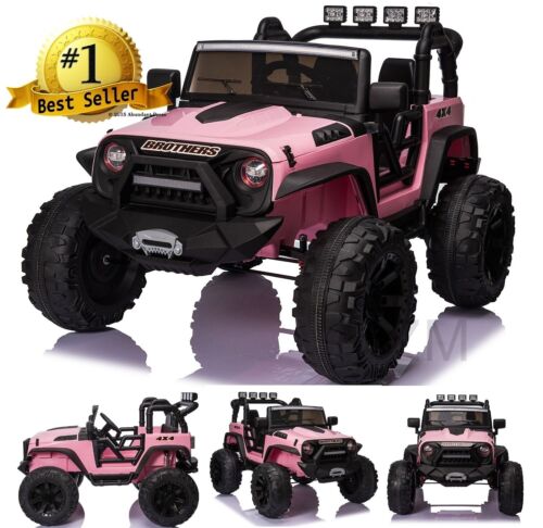 2-Seater Electric Ride-On Truck for Kids with MP3, LED Lights, and Remote Control - 24V