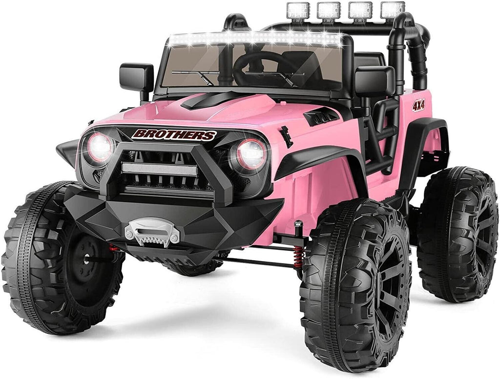 2-Seater Electric Ride-On Truck for Kids with MP3, LED Lights, and Remote Control - 24V