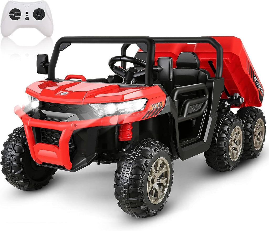 Electric Dump Truck Toy with 2 Seats and 24V Power - Perfect for Kids with a Love for Construction!