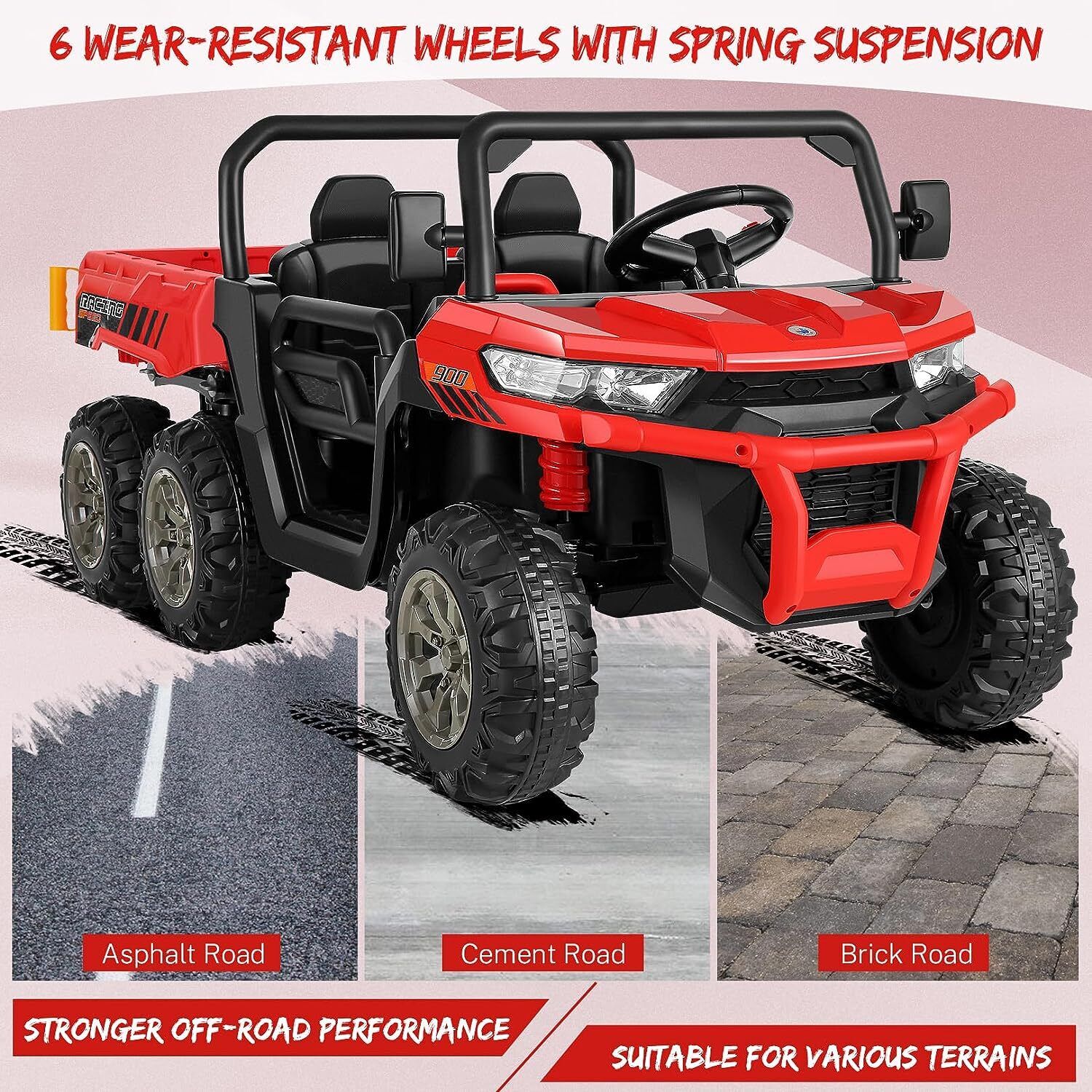 Electric Dump Truck Toy with 2 Seats and 24V Power - Perfect for Kids with a Love for Construction!