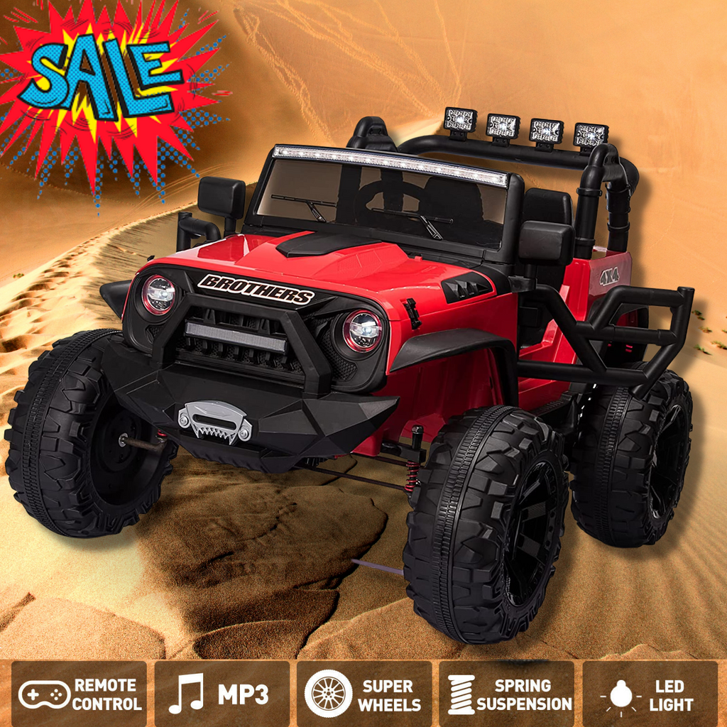 Electric 2 Seater Kids Ride-on Truck with Remote Control and 24V Battery