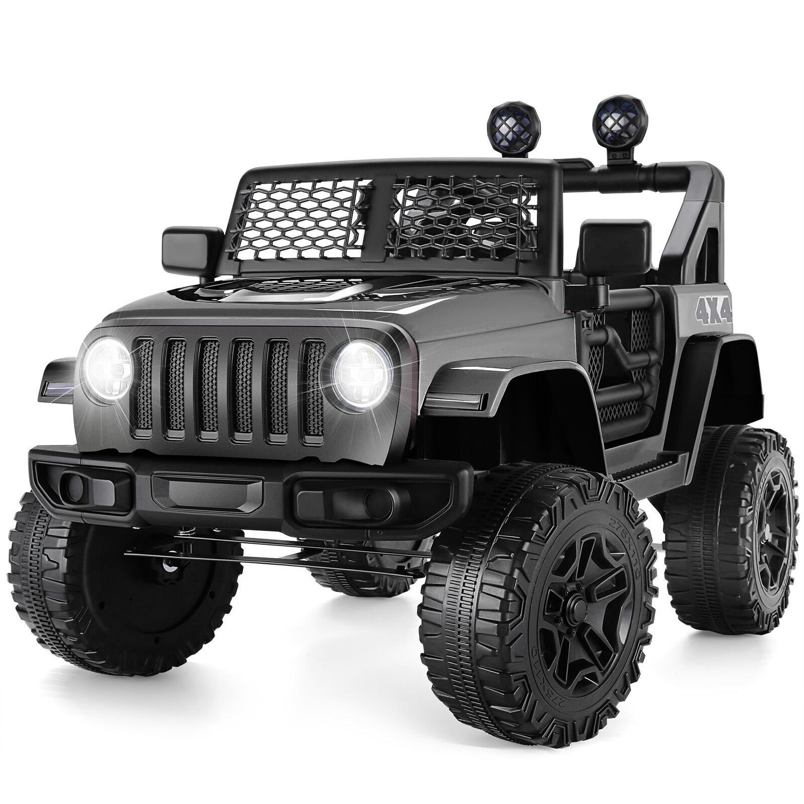 Kids Electric Ride On Car with Remote Control and MP3 Player - 2 Seater 12V Truck with 7AH Power