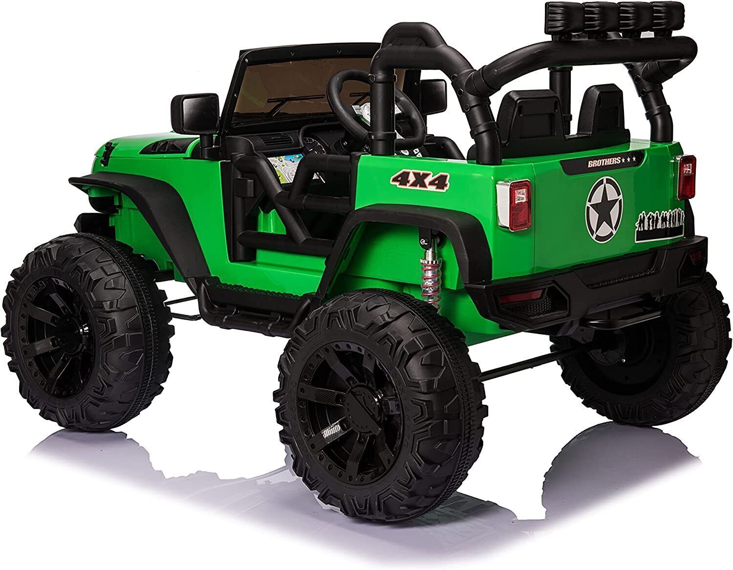 2-Seater 24V Kids Electric Jeep with Remote Control and LED Lights