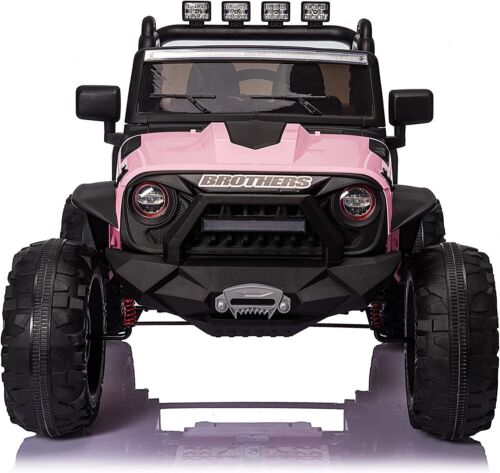 2-Seater Kids Electric Jeep with Remote Control and LED Lights - 24V Ride On Car
