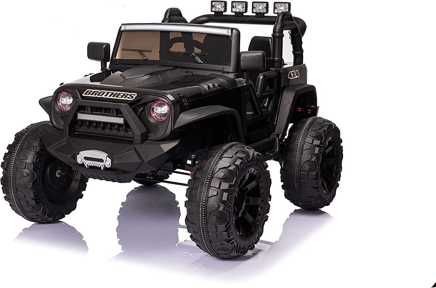 2-Seater Kids Electric Jeep with Remote Control and LED Lights - 24V Ride On Car